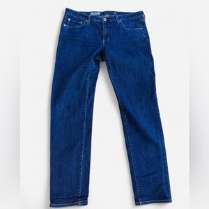 AG Adriano Goldschmied Classic Women's Dark Blue Straight-Leg Jeans